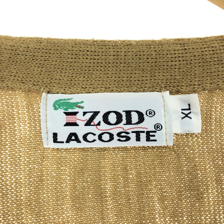 70'S Lacoste IZOD Acrylic Knit Cardigan Men's XL Vintage /eaa423178