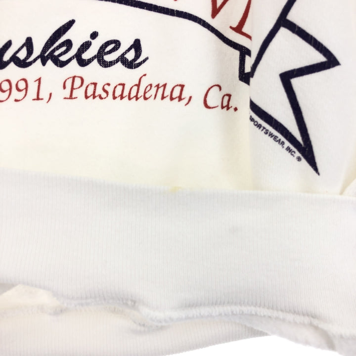 90'S Hanes WASHINGTON University of Washington Rose Bowl College Sweatshirt Trainer Made in USA Women's M Vintage /eaa423262