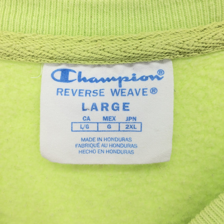 Champion Reverse Weave Replica Single Color Tag Logo Sweatshirt Trainer Women's L /eaa423266