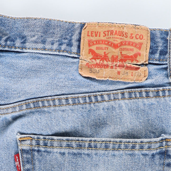 Levi's 550 tapered denim pants for men w33 / eaa423328