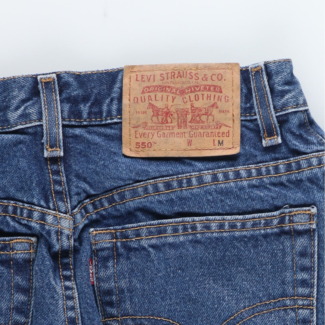 00'S Levi's 550 Relaxed Fit Tapered Leg Tapered Denim Pants Women's L (w29) /eaa423331