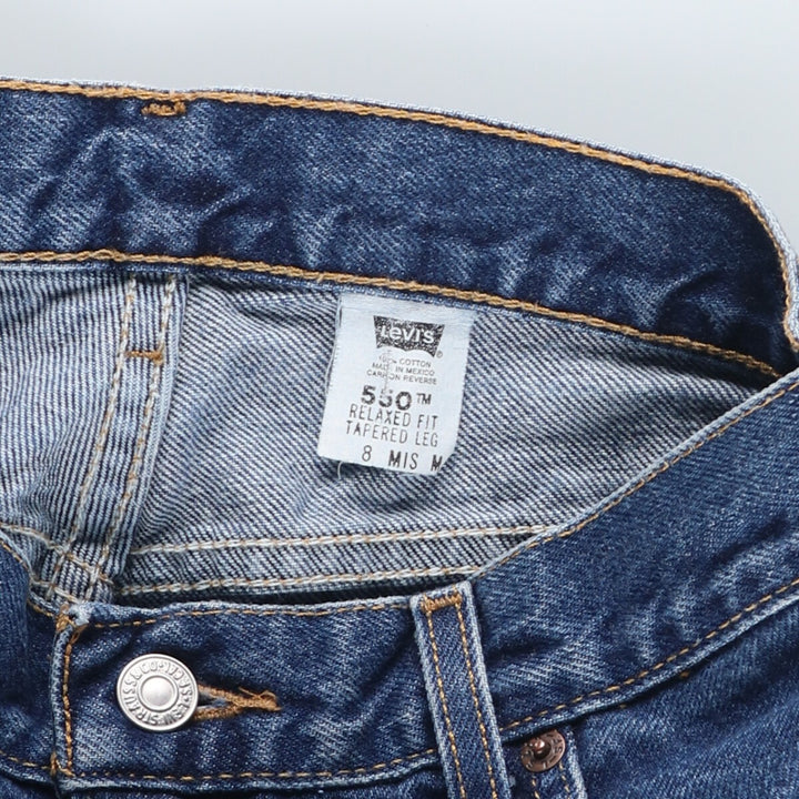 00'S Levi's 550 Relaxed Fit Tapered Leg Tapered Denim Pants Women's L (w29) /eaa423331
