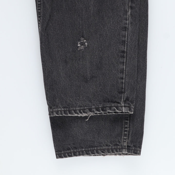 Levi's 550 RELAXED FIT TAPERED LEG black denim tapered denim pants men's w35 /eaa423355