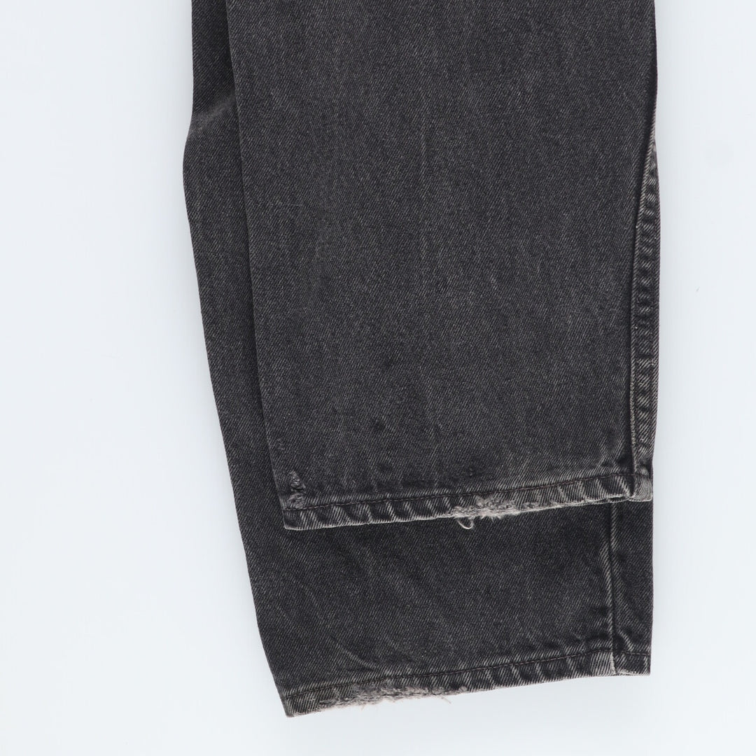 Levi's 550 RELAXED FIT TAPERED LEG black denim tapered denim pants men's w35 /eaa423355