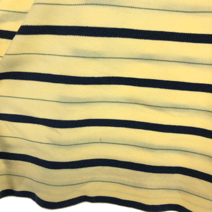 00'S Nautica capital letter long sleeve striped polo shirt men's XL vintage /eaa423430