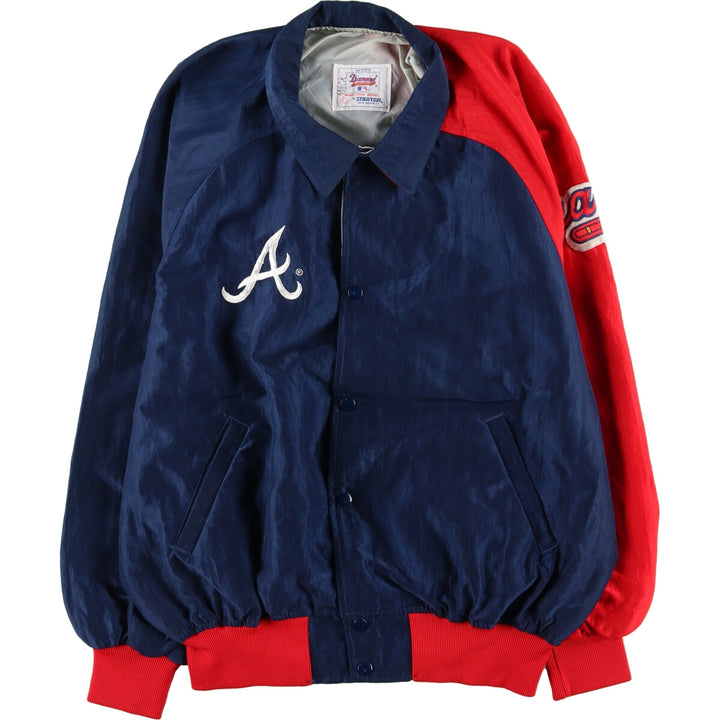 90'S Starter MLB ATLANTA BRAVES Nylon Jacket Made in USA Men's L Vintage /eaa423496