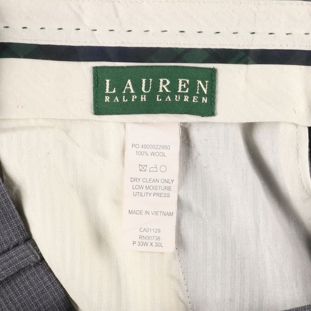 Ralph Lauren LAUREN Two-pleat wool slacks pants for women, XXL (w34) /eaa423513