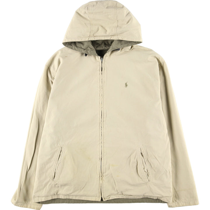 90'S Ralph Lauren POLO by Ralph Lauren reversible cotton hoodie, men's L, vintage / eaa423526