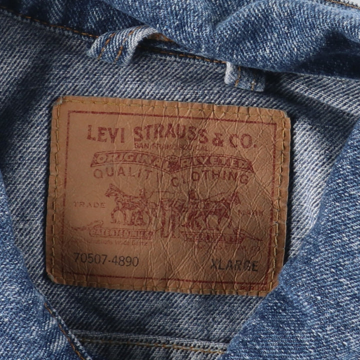 90'S Levi's 70507-4890 denim jacket, G-jacket, made in USA, men's XL, vintage /eaa423532