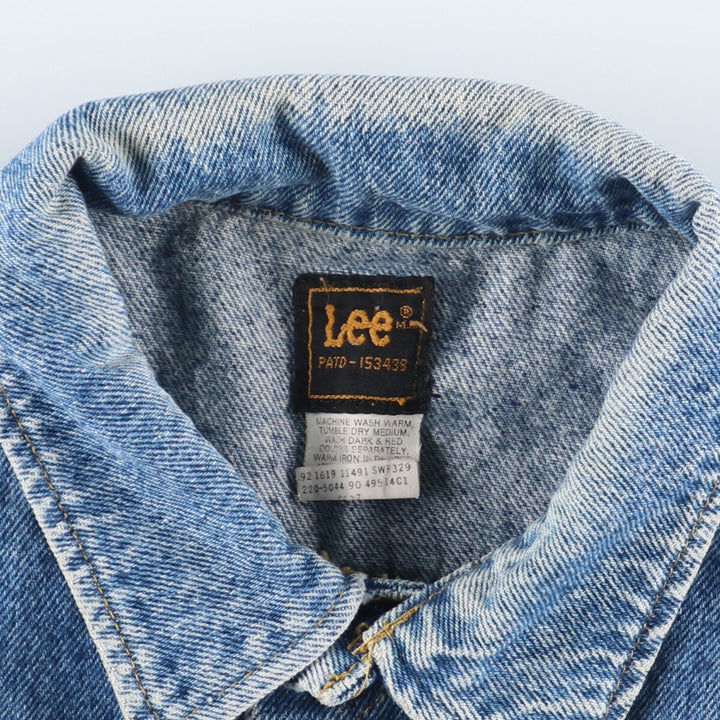 90'S Lee denim jacket, denim jacket, made in USA, men's L, vintage /eaa423539