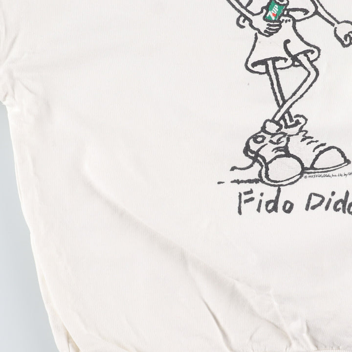 80'S FIDO DIDO double-sided print sweatshirt, made in USA, women's L, vintage /eaa423560