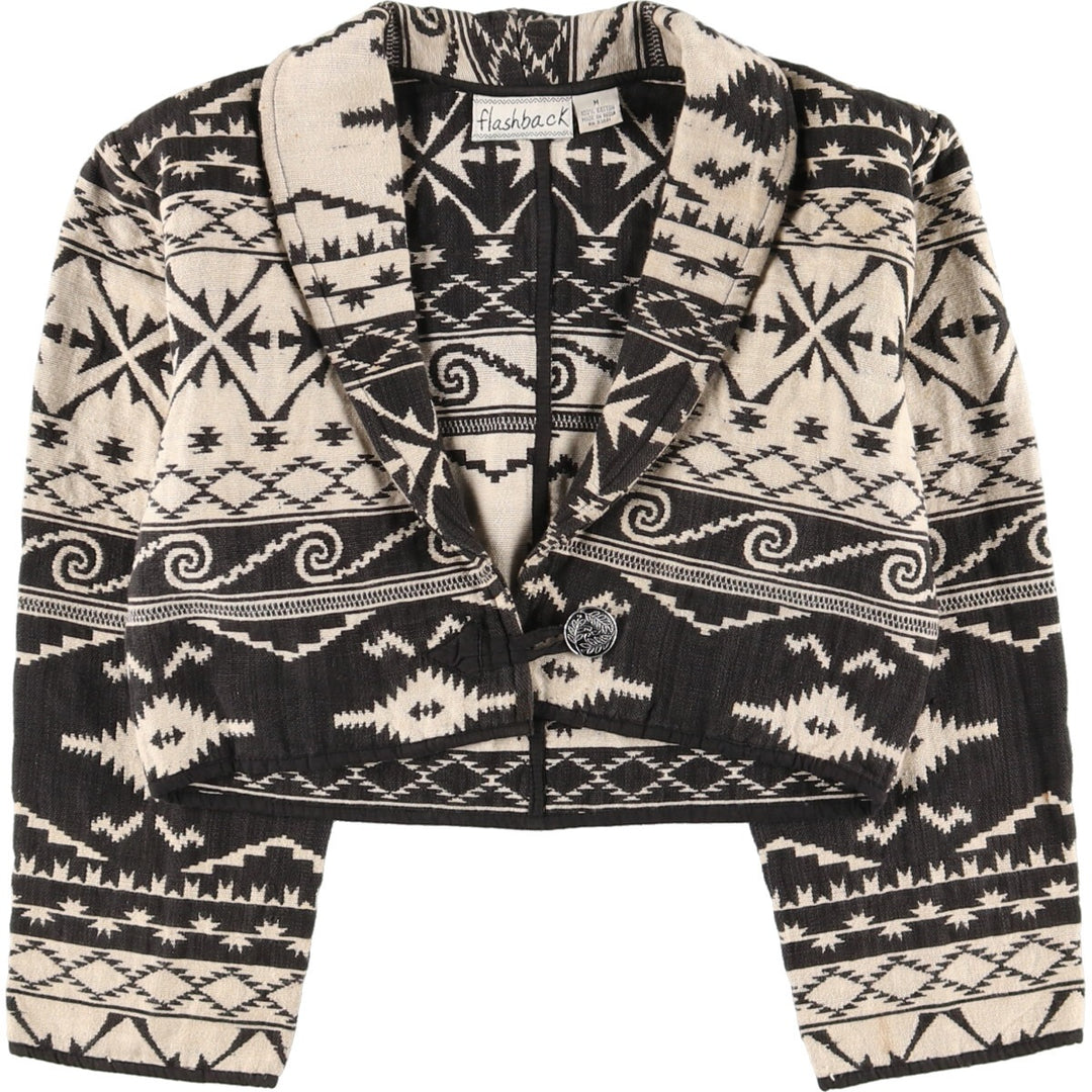 Flash back all-over Native Pattern Gobelin jacket for women, M /eaa423675