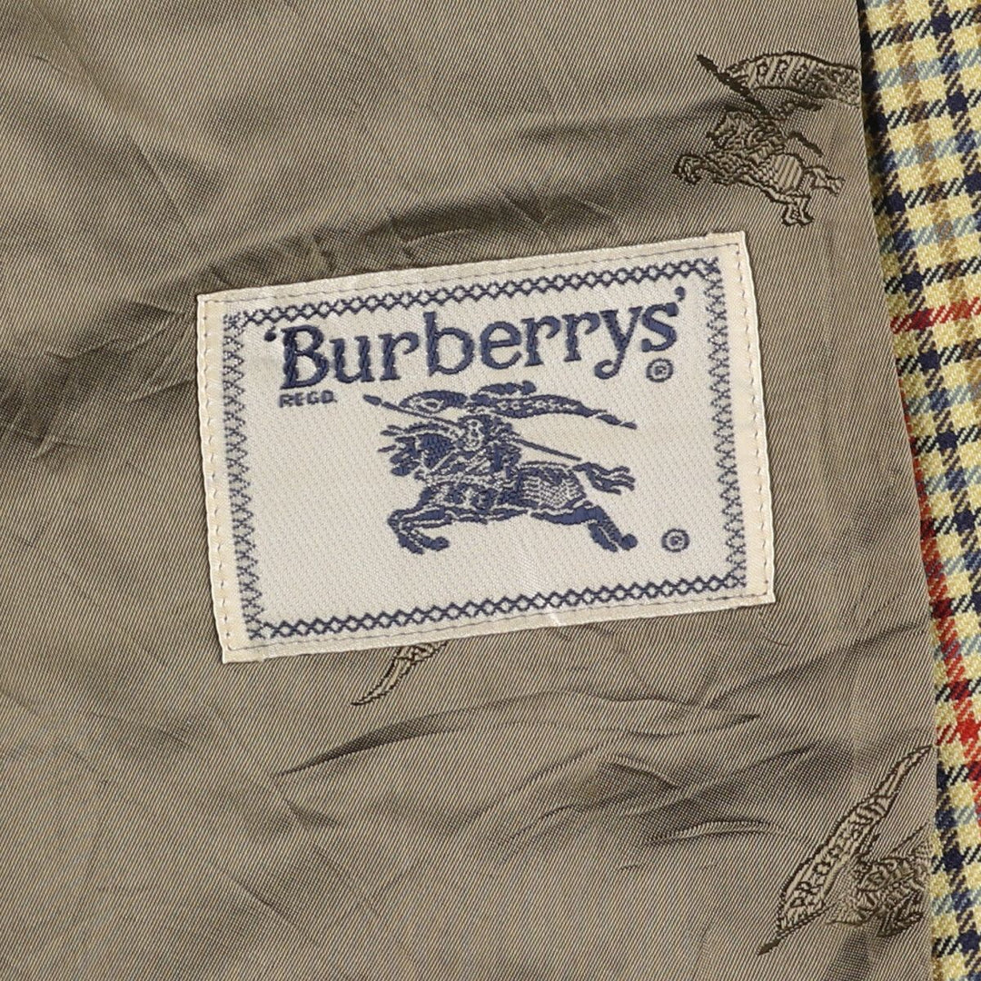 90'S Burberry Check Pattern Wool Tailored Jacket Made in Germany Women's M Vintage /eaa423781