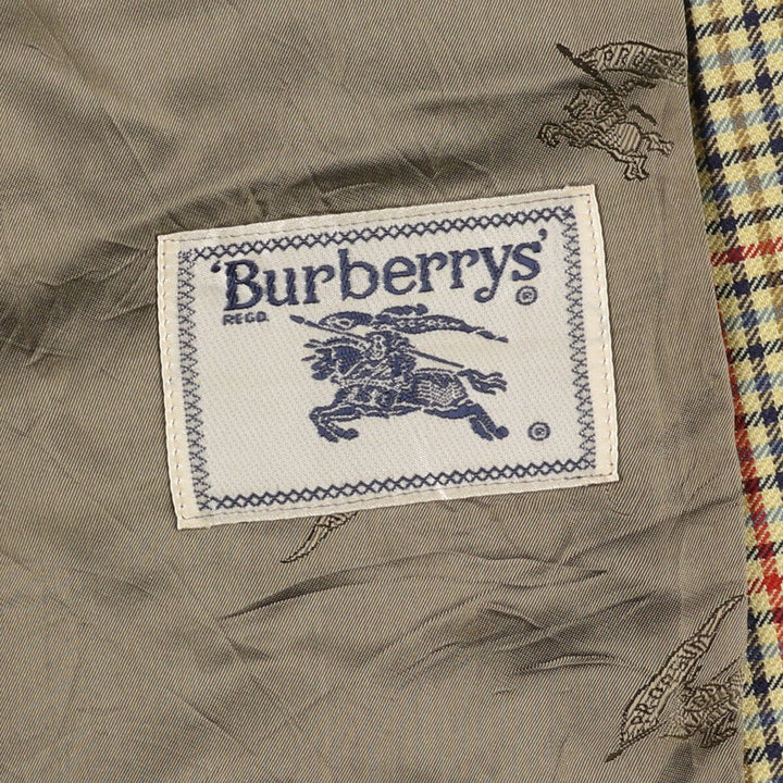 90'S Burberry Check Pattern Wool Tailored Jacket Made in Germany Women's M Vintage /eaa423781