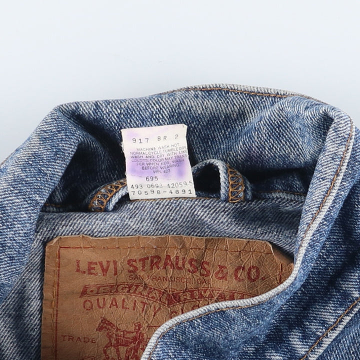 90'S Levi's 70598-4891 Large Patch Denim Jacket G-Jean Men's Vintage /eaa423791