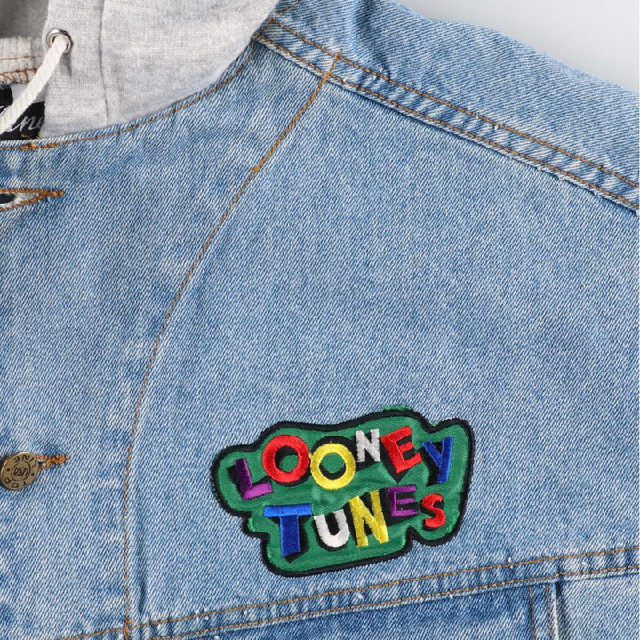 90'S TOP LINE LOONEY TUNES Denim Jacket G-Jean Men's L Vintage /eaa423798