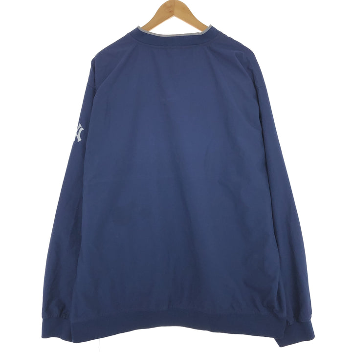 90'S Majestic MLB NEW YORK YANKEES New York Yankees warm-up pullover men's XL long sleeve vintage /eaa423813