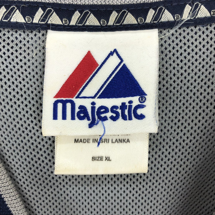 90'S Majestic MLB NEW YORK YANKEES New York Yankees warm-up pullover men's XL long sleeve vintage /eaa423813