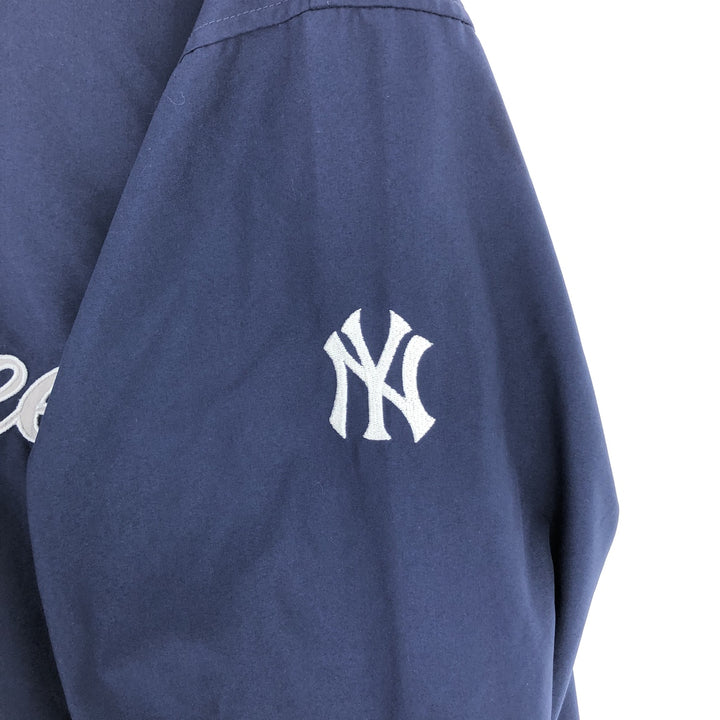 90'S Majestic MLB NEW YORK YANKEES New York Yankees warm-up pullover men's XL long sleeve vintage /eaa423813