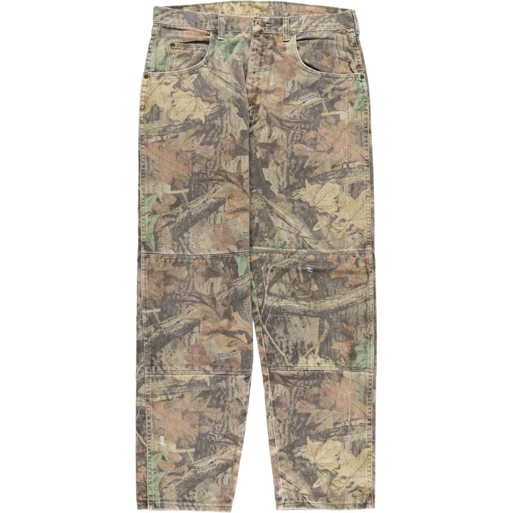 Wrangler Camouflage Pattern Real Tree Camo Double Knee Hunting Pants Men's W34 equivalent / eaa423878