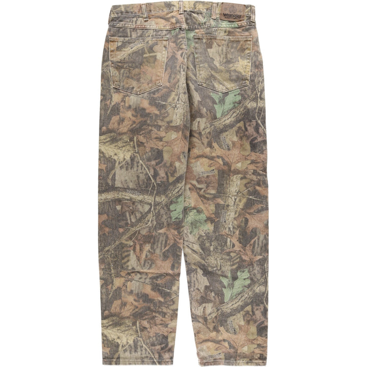 Wrangler Camouflage Pattern Real Tree Camo Double Knee Hunting Pants Men's W34 equivalent / eaa423878