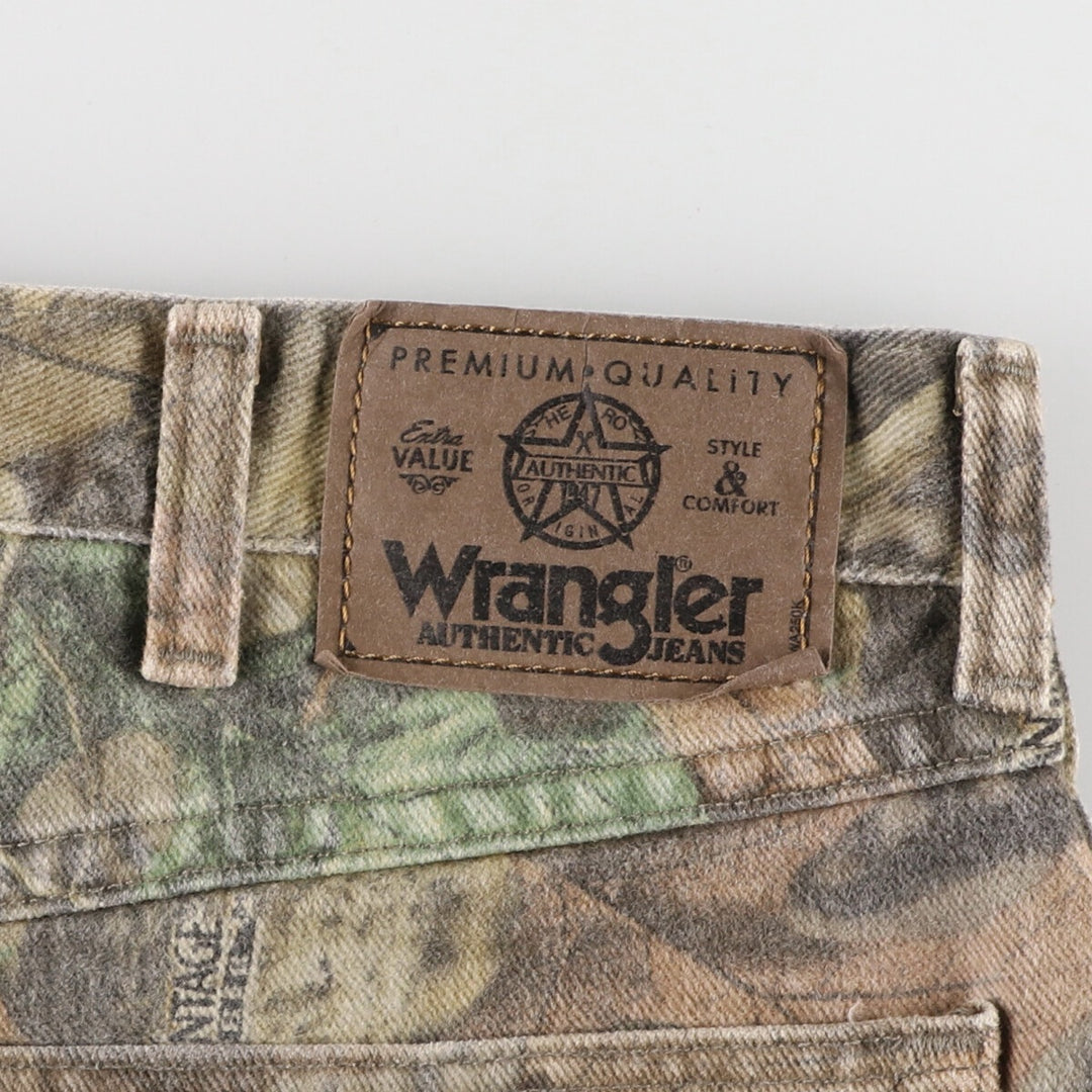 Wrangler Camouflage Pattern Real Tree Camo Double Knee Hunting Pants Men's W34 equivalent / eaa423878