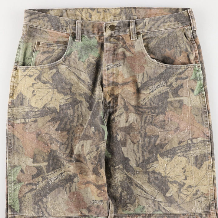 Wrangler Camouflage Pattern Real Tree Camo Double Knee Hunting Pants Men's W34 equivalent / eaa423878