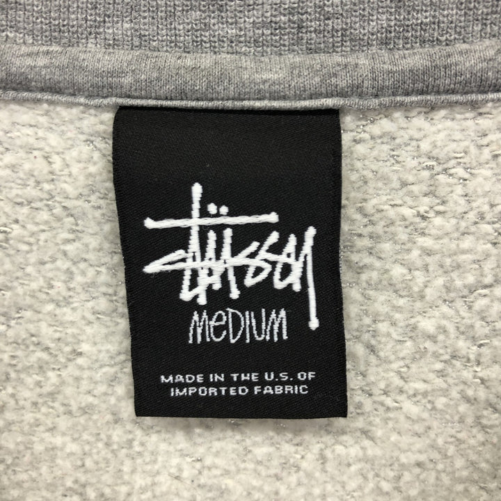 STUSSY Sleeve Print Sweatshirt Trainer Made in USA Men's M /eaa423913