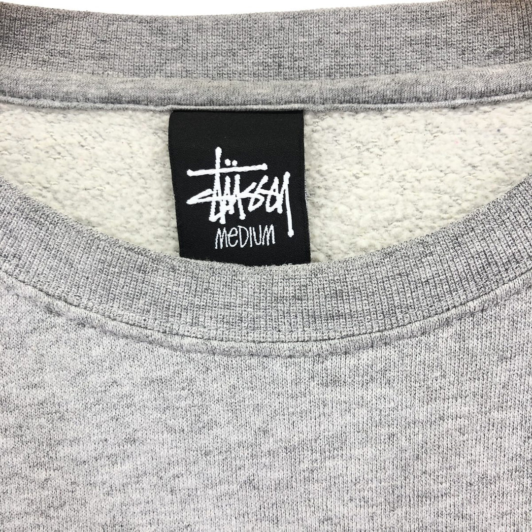 STUSSY Sleeve Print Sweatshirt Trainer Made in USA Men's M /eaa423913