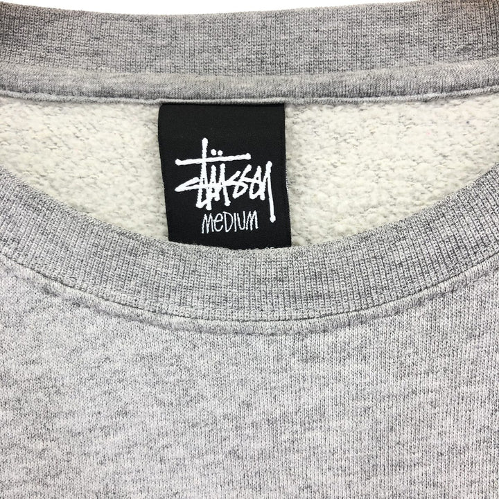 STUSSY Sleeve Print Sweatshirt Trainer Made in USA Men's M /eaa423913