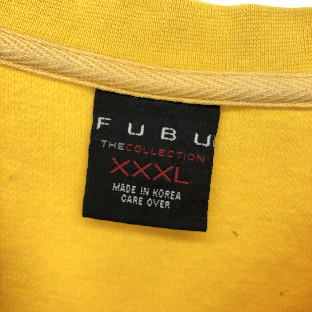 Big size FUBU numbering short sleeve sweatshirt trainer men's XXXL /eaa423923