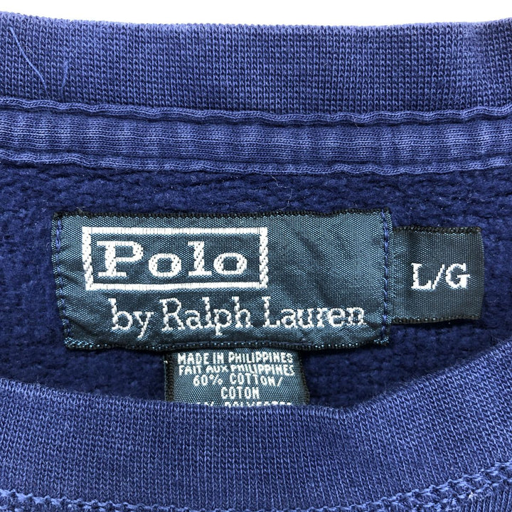 Ralph Lauren POLO by Ralph Lauren One Point Logo Sweatshirt Trainer Men's L /eaa423930