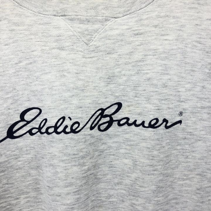 80s-90'S Eddie Bauer Black Tag Logo Sweatshirt Trainer Men's L Vintage / eaa423933