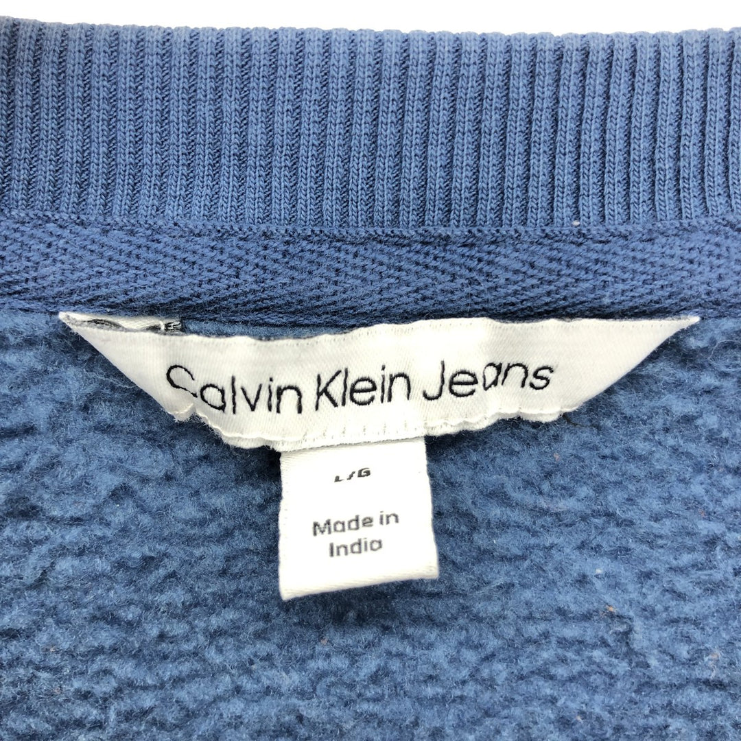 00'S Calvin Klein JEANS Logo Sweatshirt Trainer Men's L /eaa423936