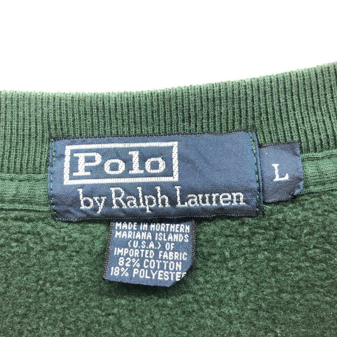 Ralph Lauren POLO by Ralph Lauren One Point Logo Sweatshirt Trainer Men's L /eaa423941