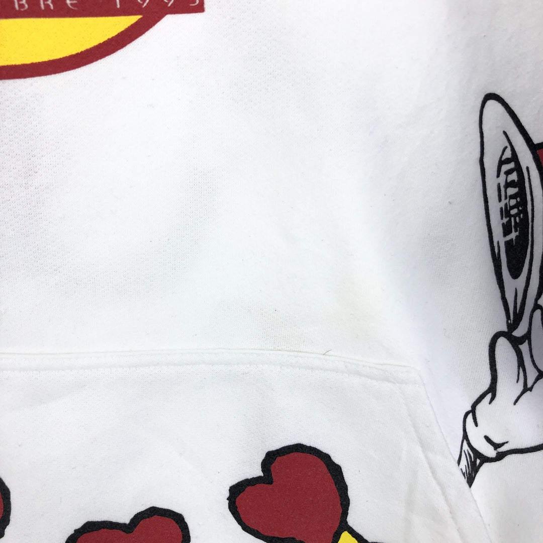 90'S The Cat in the Hat Cat in the Hat back print sleeve print sweatshirt pullover hoodie made in Canada women's M vintage /eaa423952