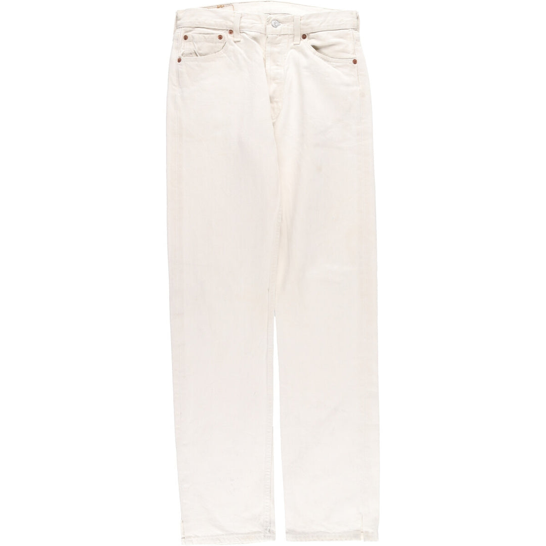 Levi's Levi's 501 Euro Model Remake White Denim Straight Denim Pants Made in England Men's W30 / eaa424064