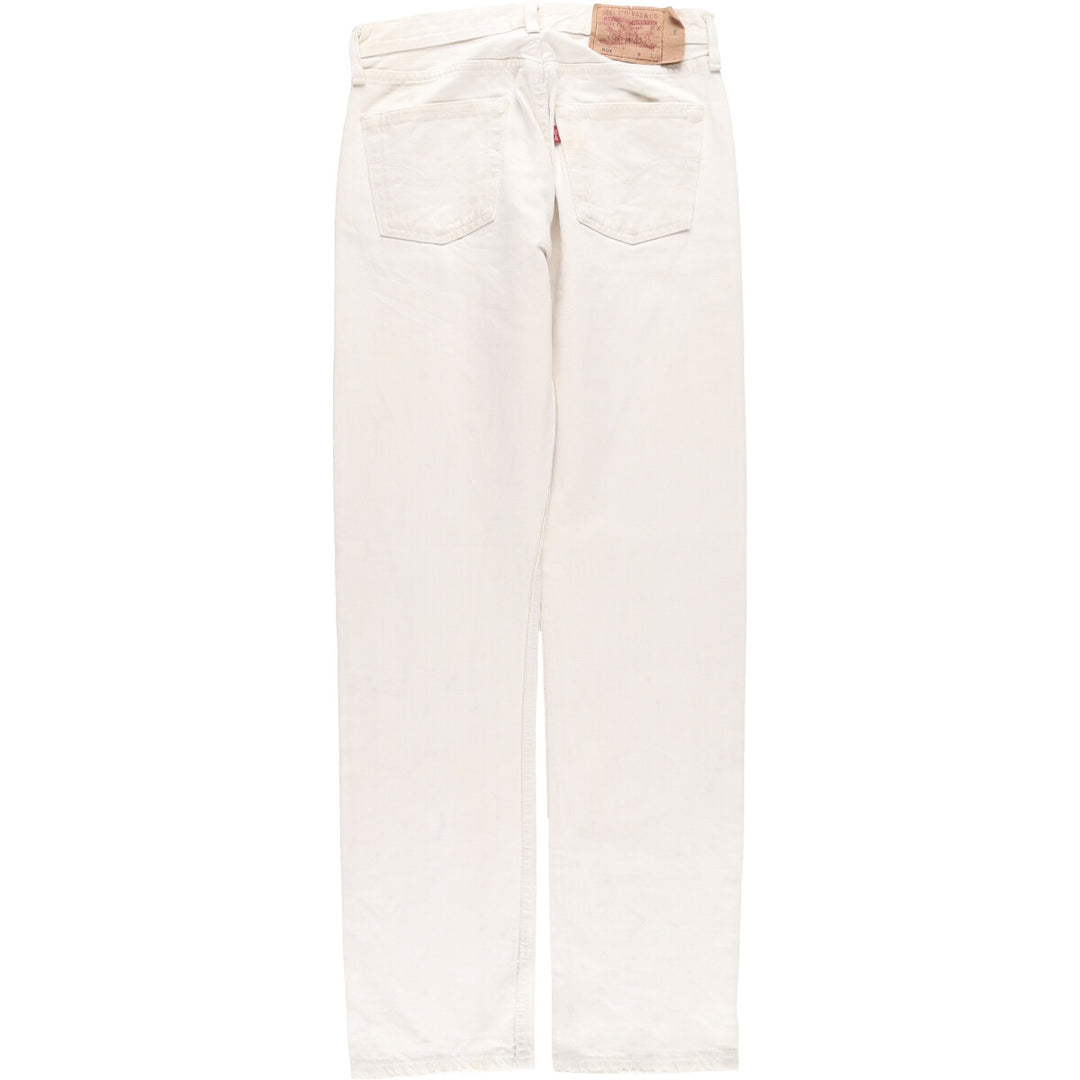 Levi's Levi's 501 Euro Model Remake White Denim Straight Denim Pants Made in England Men's W30 / eaa424064