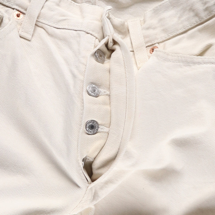 Levi's Levi's 501 Euro Model Remake White Denim Straight Denim Pants Made in England Men's W30 / eaa424064