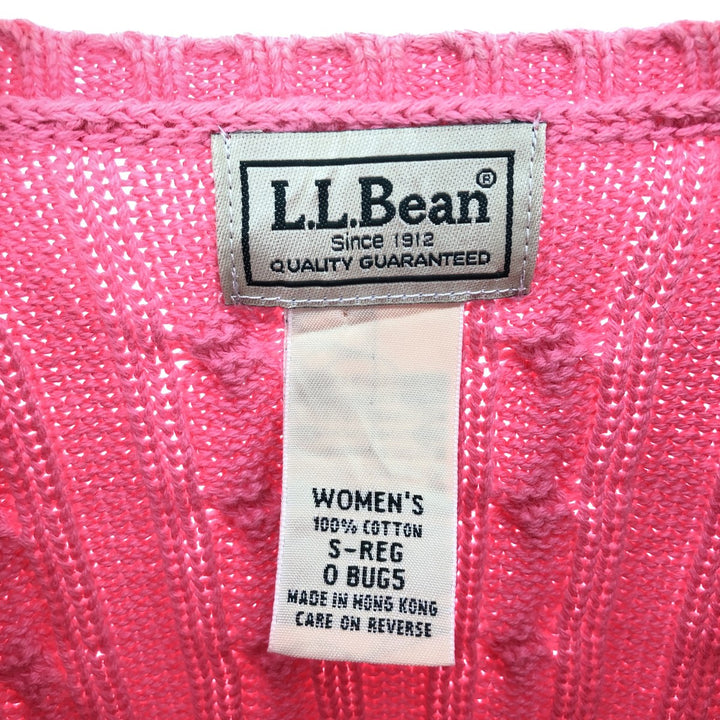 LLBean Cable Knit Cotton Cardigan Women's S /eaa424144