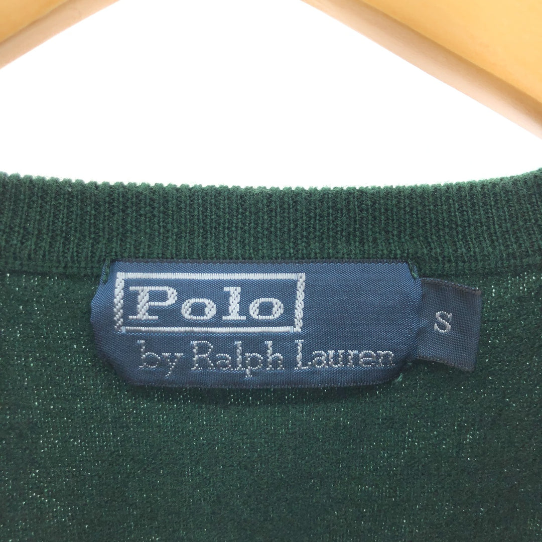 Ralph Lauren POLO by Ralph Lauren V-neck Merino wool knit sweater Women's S /eaa424154