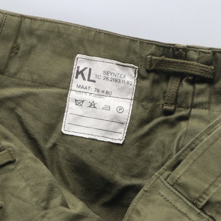 80'S Dutch military genuine double-face military cargo pants 78x80 men's w33 vintage /eaa424158