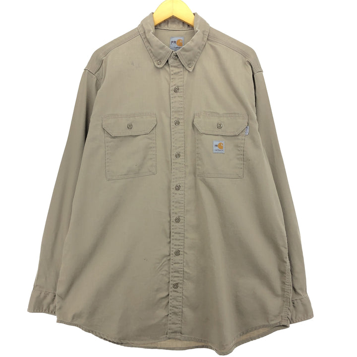 Carhartt FR Series Long Sleeve Button Down Work Shirt Men's XL /eaa424223