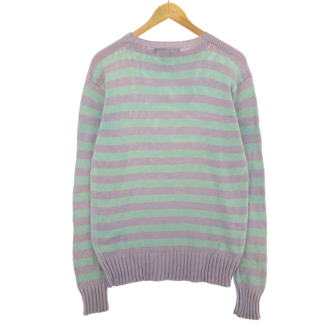 Ralph Lauren POLO by Ralph Lauren Striped Pattern Cotton Knit Sweater Women's M /eaa424237