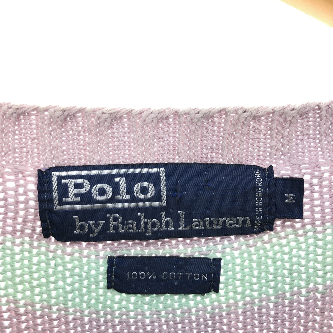 Ralph Lauren POLO by Ralph Lauren Striped Pattern Cotton Knit Sweater Women's M /eaa424237