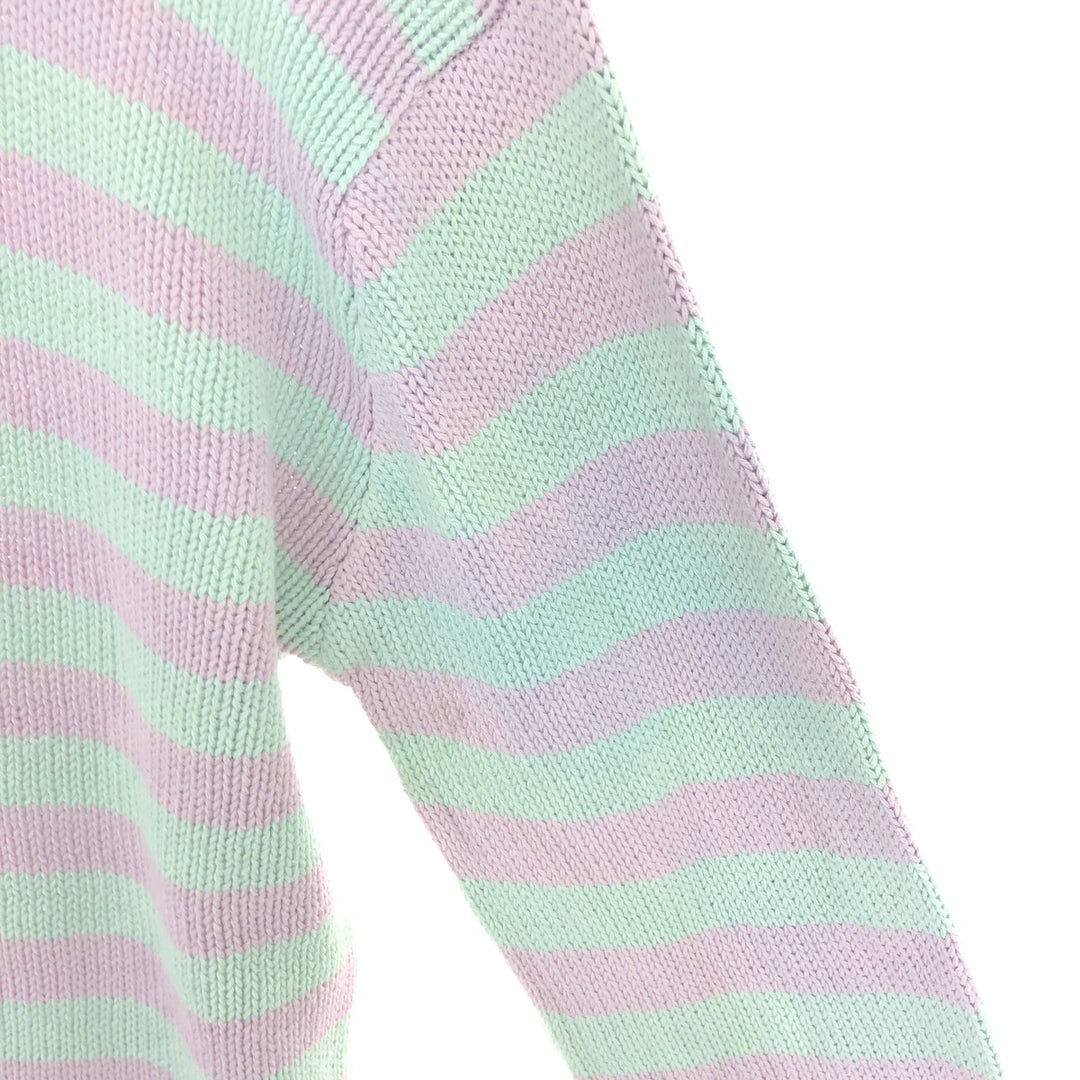 Ralph Lauren POLO by Ralph Lauren Striped Pattern Cotton Knit Sweater Women's M /eaa424237