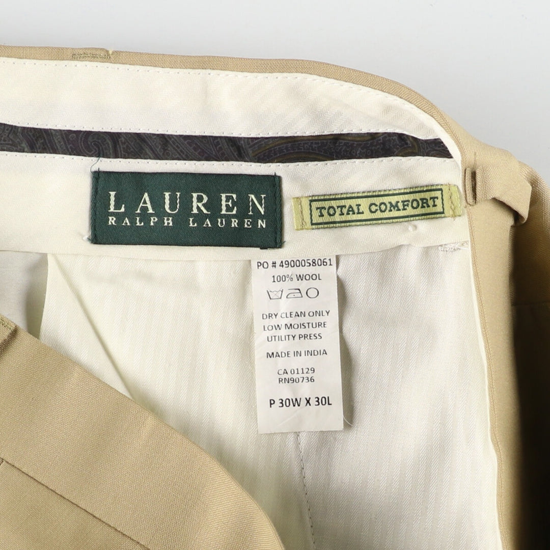 Ralph Lauren LAUREN Two-pleat Lauren Wool Slacks Pants Women's XL (w32) /eaa424278