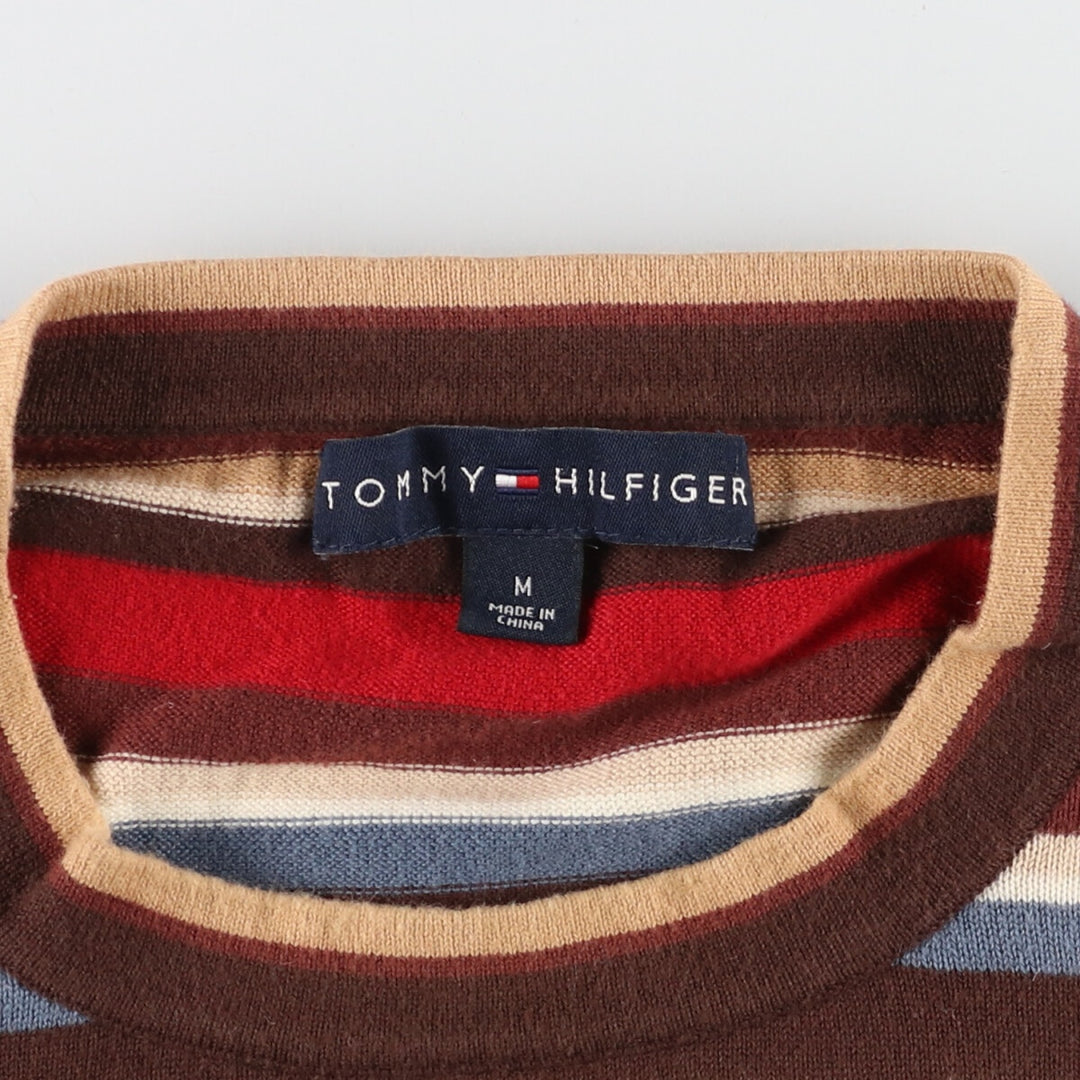 TOMMY HILFIGER Striped Pattern Cotton Knit Sweater Women's M /eaa424311