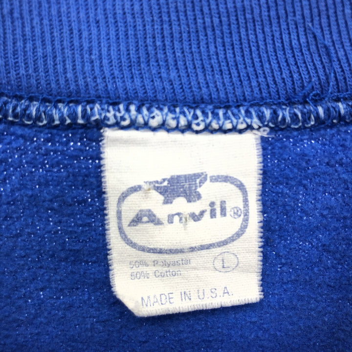 80'S Anvil double-sided print animal sweatshirt, made in USA, women's L, vintage /eaa424408