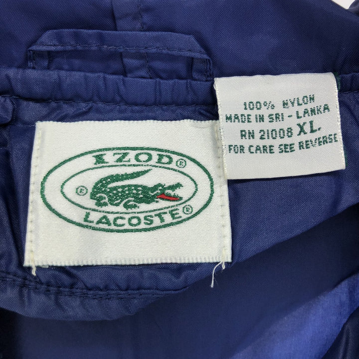 80s-90'S Lacoste IZOD Anorak Parka Men's XL Vintage /eaa424570